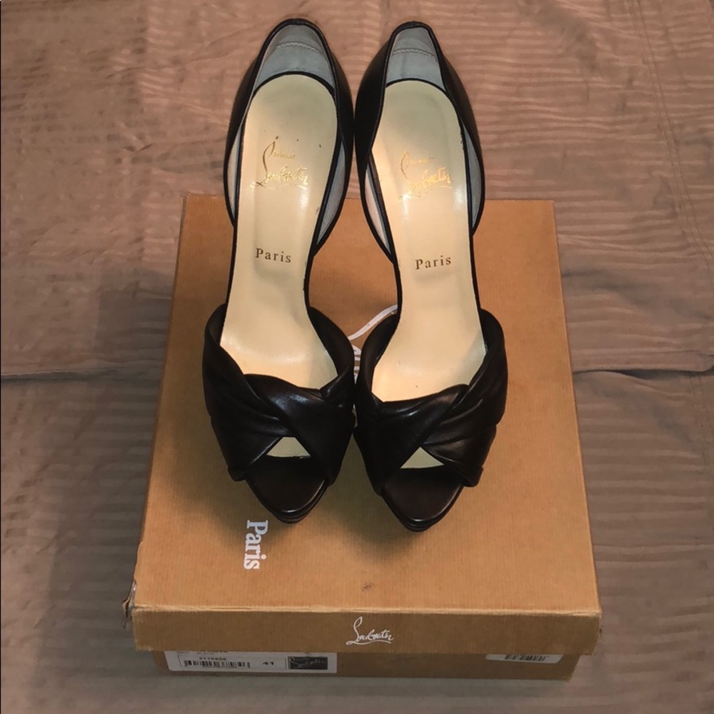 Christian Louboutin Volpi 150 in Black Leather